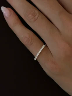 Marquise Stacker Ring Silver