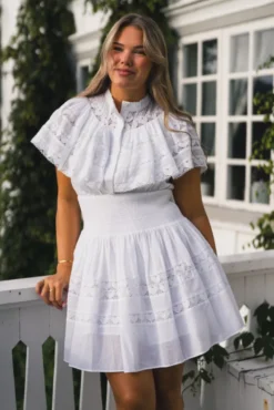Mary Mini Dress White