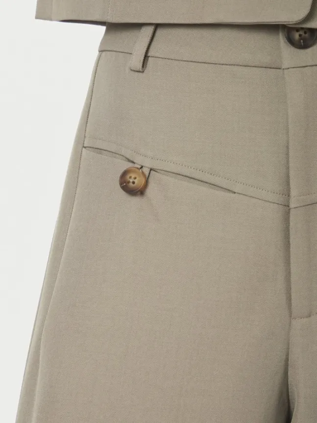 Massie Structure Pants Warm Grey