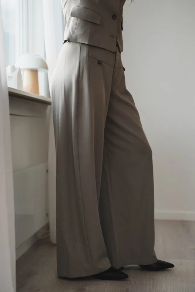 Massie Structure Pants Warm Grey