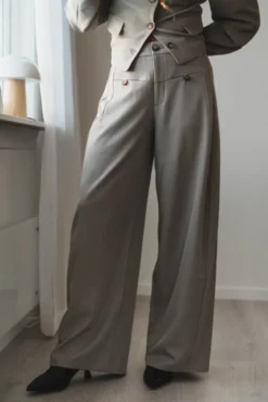 Massie Structure Pants Warm Grey