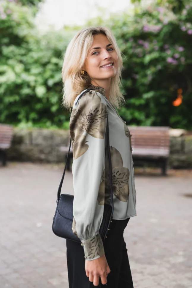 Massima Misty Orchid Blouse Smoke Green