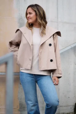 Mazie Perry Short Coat Sandstone