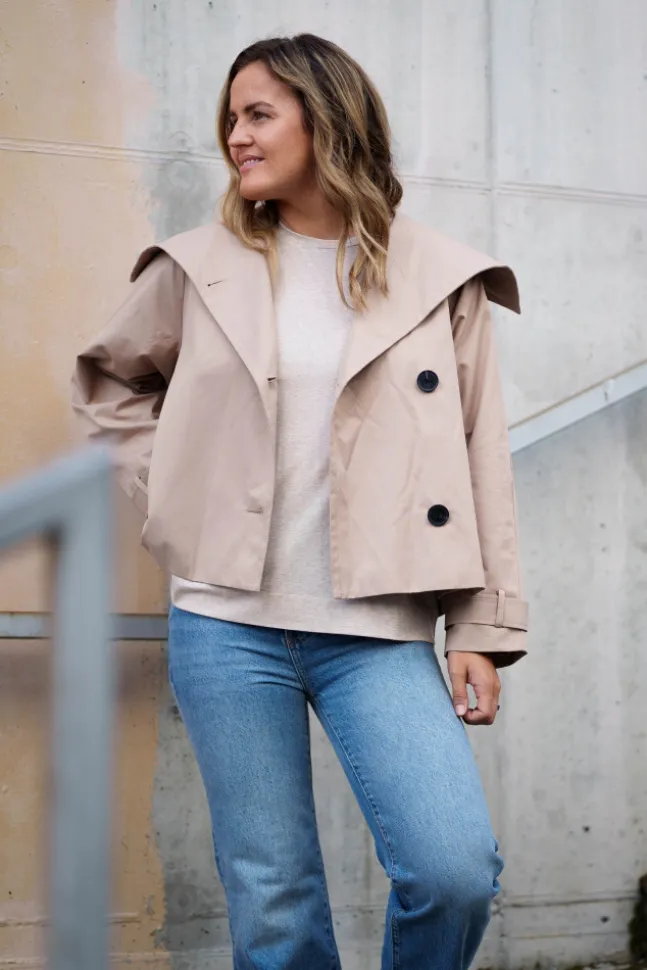 Mazie Perry Short Coat Sandstone