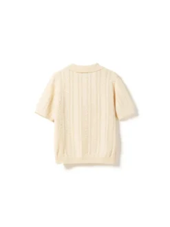 Mecca Knit Polo Ivory