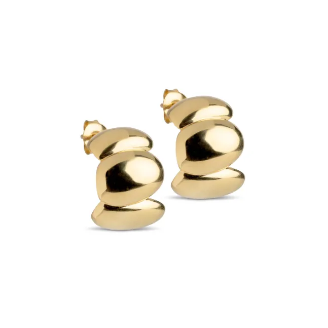 Melia Chunky Hoops Gold