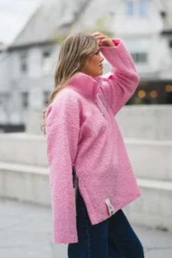 Micky Half Zip Pink