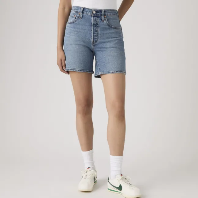 501 Mid Thigh Short Indigo Worn In