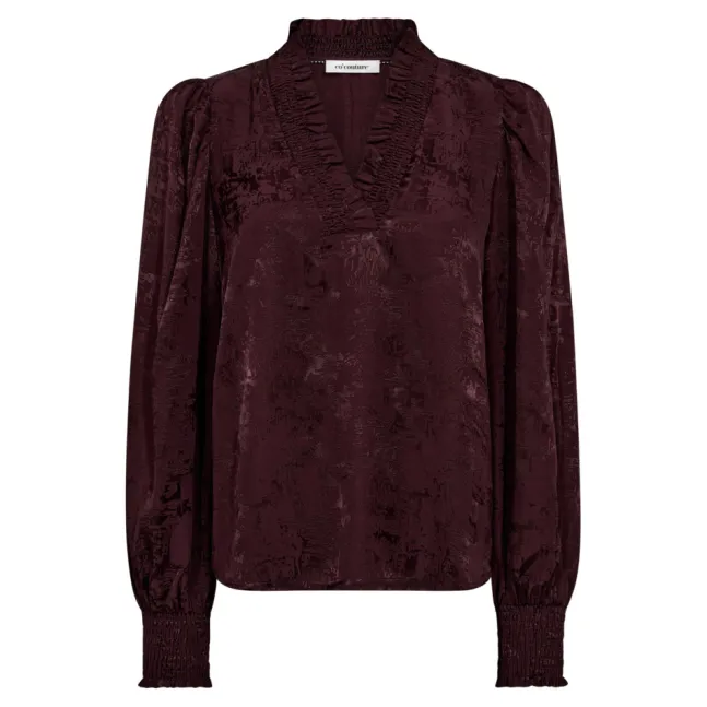 Miko V-Blouse Plum