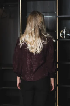 Miko V-Blouse Plum