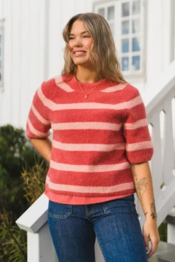 Milania Hope 2/4 Pullover STP F Rose/C Peach Melange