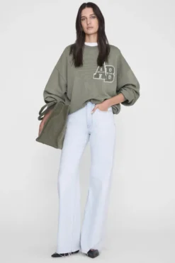 Miles Sweatshirt Letterman Desert Sage