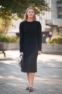 Mima Merino Dress Black