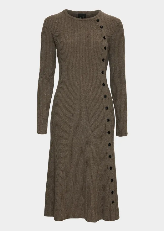 Mima Merino Dress Wood
