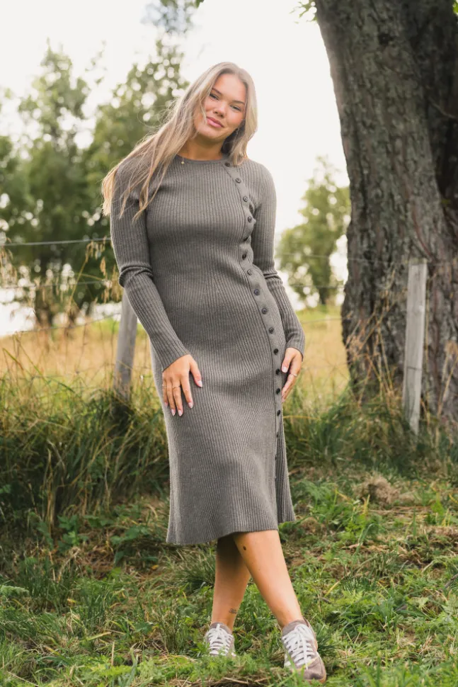 Mima Merino Dress Wood