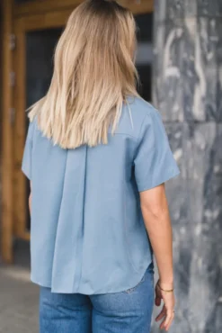 Mina SS Shirt 14028 Windward Blue