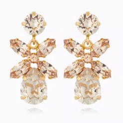 Mini Dione Earrings Gold Silk