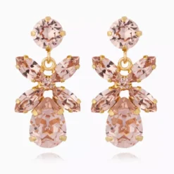 Mini Dione Earrings Gold Vintage Rose