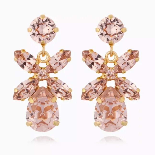 Mini Dione Earrings Gold Vintage Rose
