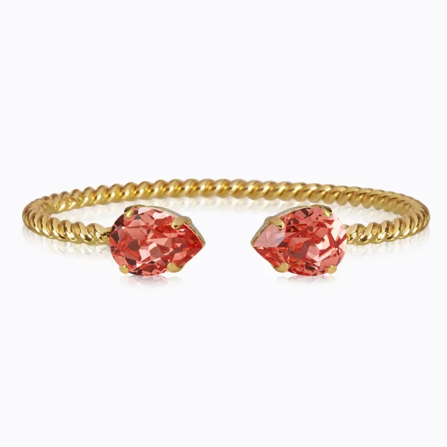 Mini Drop Bracelet Gold Rose Peach