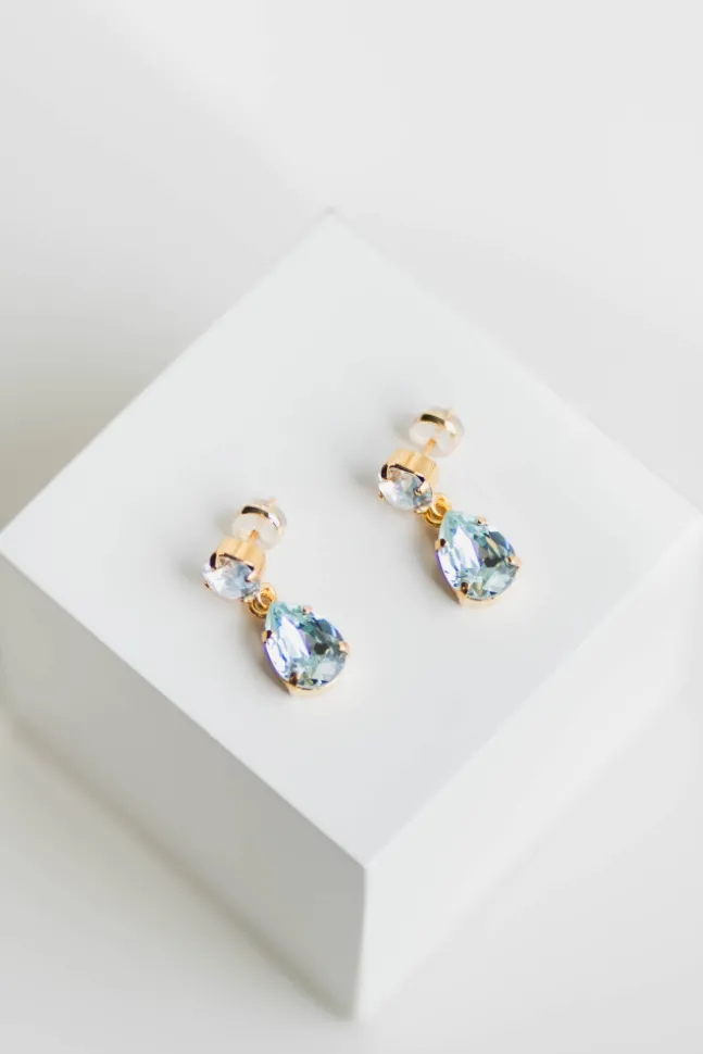 Mini Drop Earrings Gold Light Azore