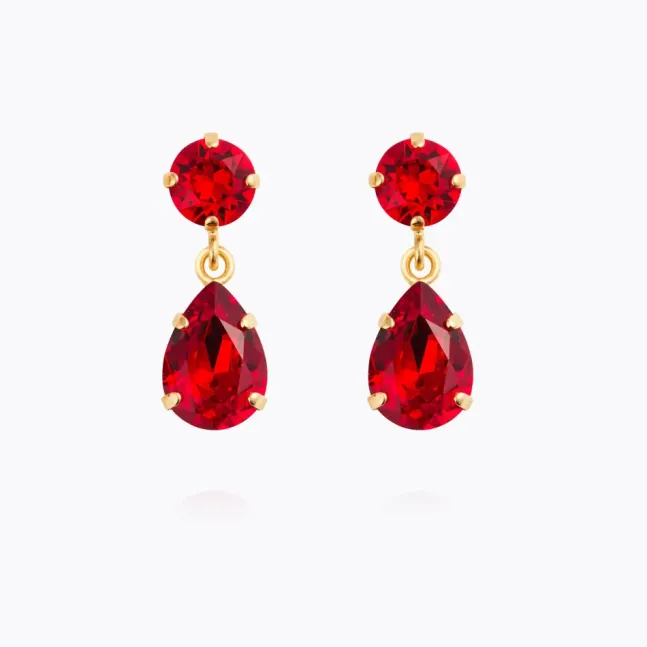 Mini Drop Earrings Gold Light Siam