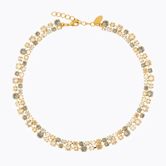 Mini Pomona Necklace Gold Black Golden Combo