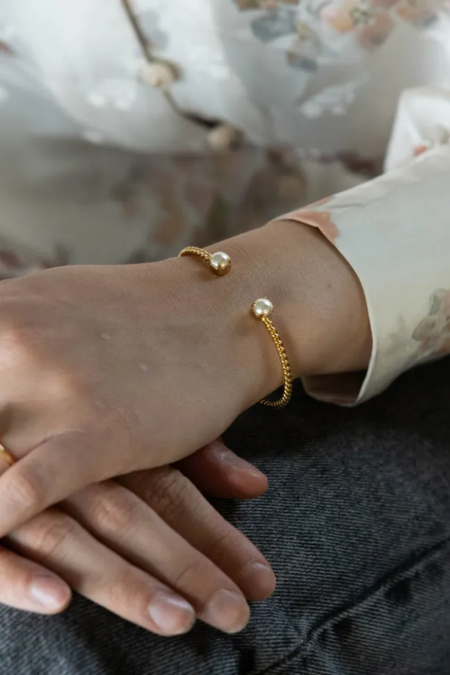 Mini Twisted Bracelet Pearl