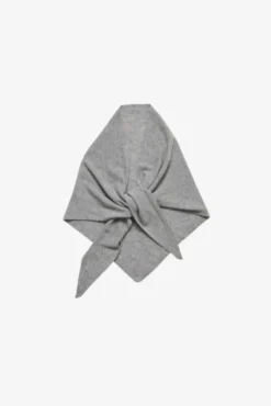 Mira Wool Cash Scarf M. Grey Melange