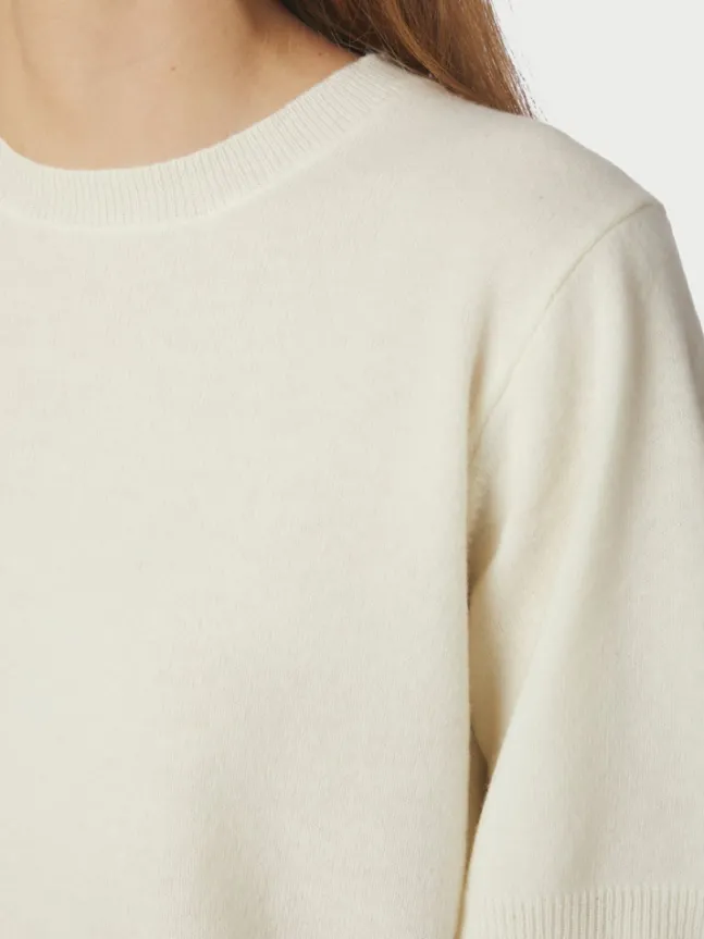 Missy Knit Tee Creme