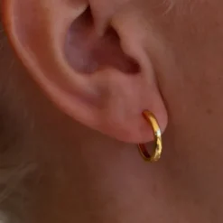 15mm Basic Hoops Gold