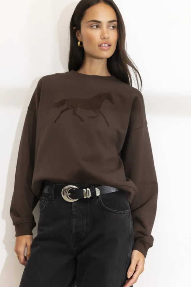 Moira Sweatshirt Dark Brown