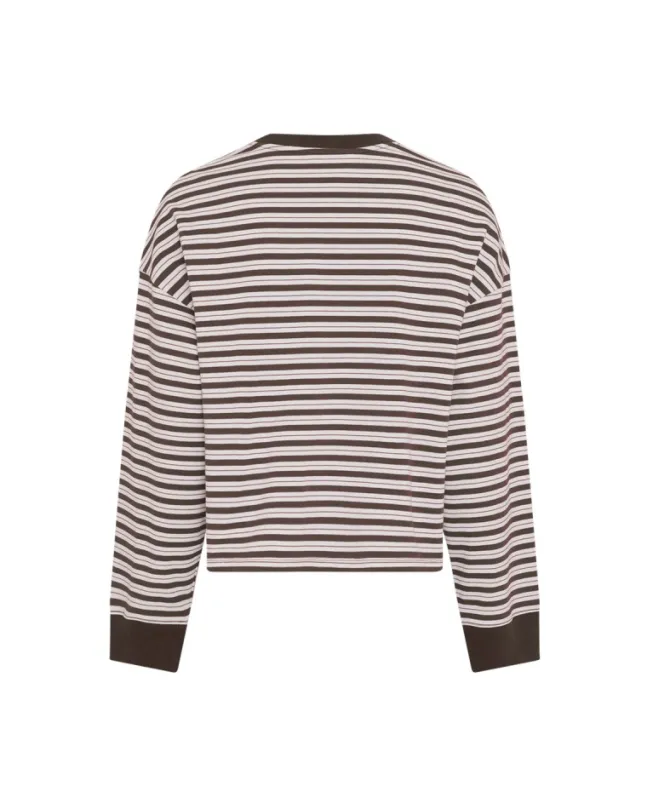 Monde Krestiane Pullover STP Egret/Hot Fudge