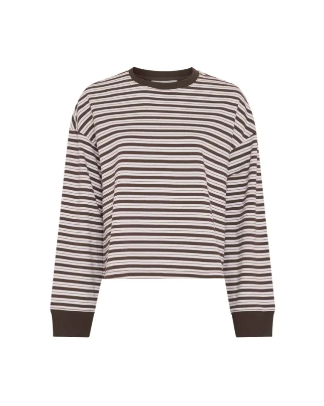 Monde Krestiane Pullover STP Egret/Hot Fudge