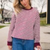 Monde Krestiane Pullover STP Egret/Rhododend