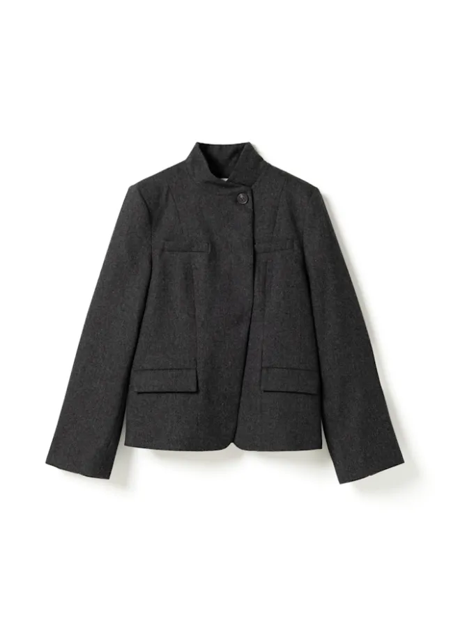 Monique Blazer Dark Grey Melange