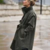 Monsun Coat Rosin Dark Green