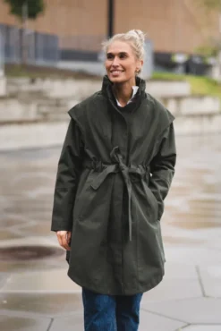 Monsun Coat Rosin Dark Green