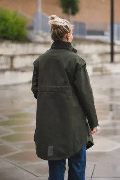 Monsun Coat Rosin Dark Green
