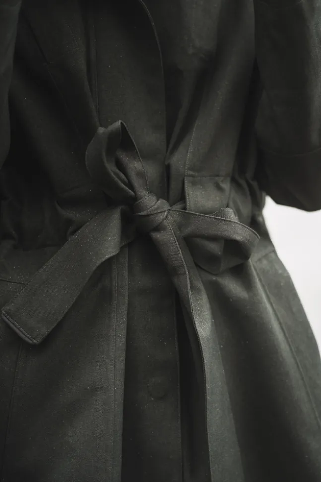 Monsun Coat Rosin Dark Green