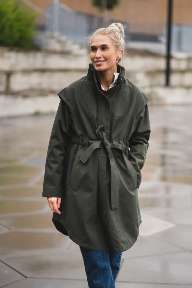 Monsun Coat Rosin Dark Green