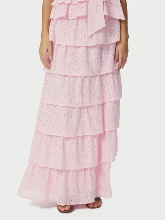 Morris Emb Skirt Light Pink