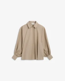 Muse Poplin Shirt Stone Sand
