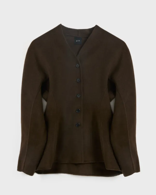 Nadina Wool Jacket Dark Brown