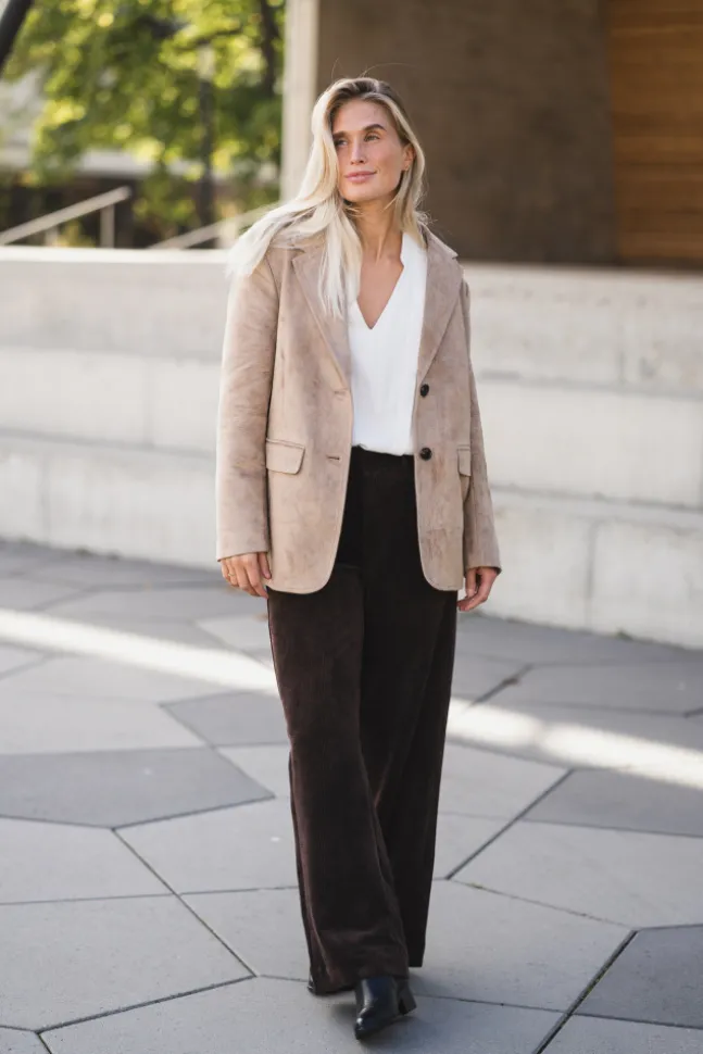 Namy Imitated Suede Blazer Sand