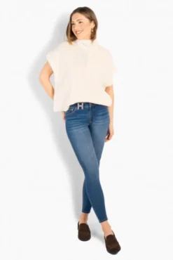 Natalie Skinny Jeans Medium Wash Blue Denim