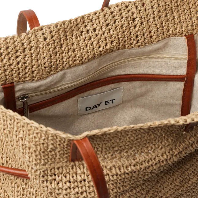 Natural Straw Shoulder Starfish Beige