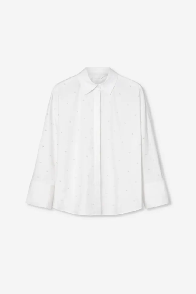 Nell Pearl Shirt White