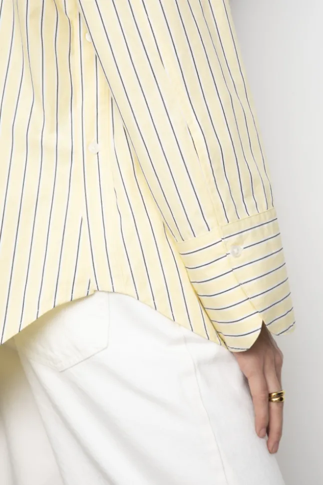 Nell Shirt Light Yellow Stripe