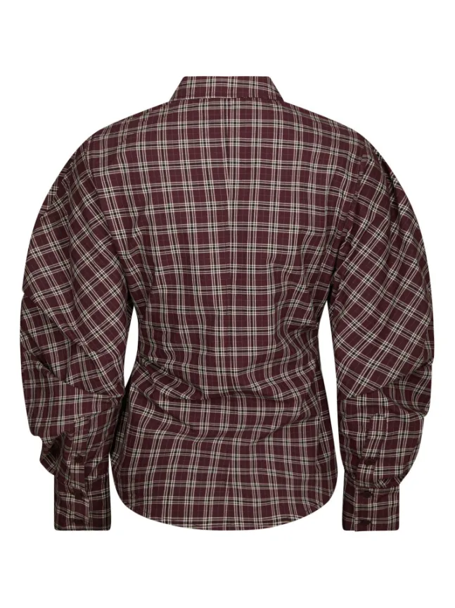 Neoella Medium Check Shirt Plum